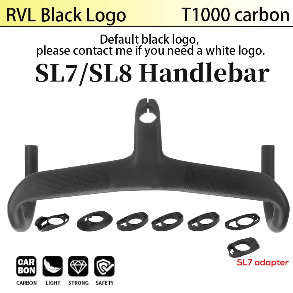 

RVL logo For Sl7 Sl8 Full Internal Cable Routing Road Bicycle Handlebar T1000 Carbon Integrated Cockpit Di2 Carbon Handlebar