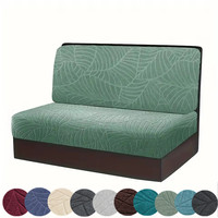 2pcs/set Elastic RV Dinette Cushion Covers Polar Fleece Loveseat Sofa Slipcovers Anti-Slip Camper Car Bench Backrest Covers