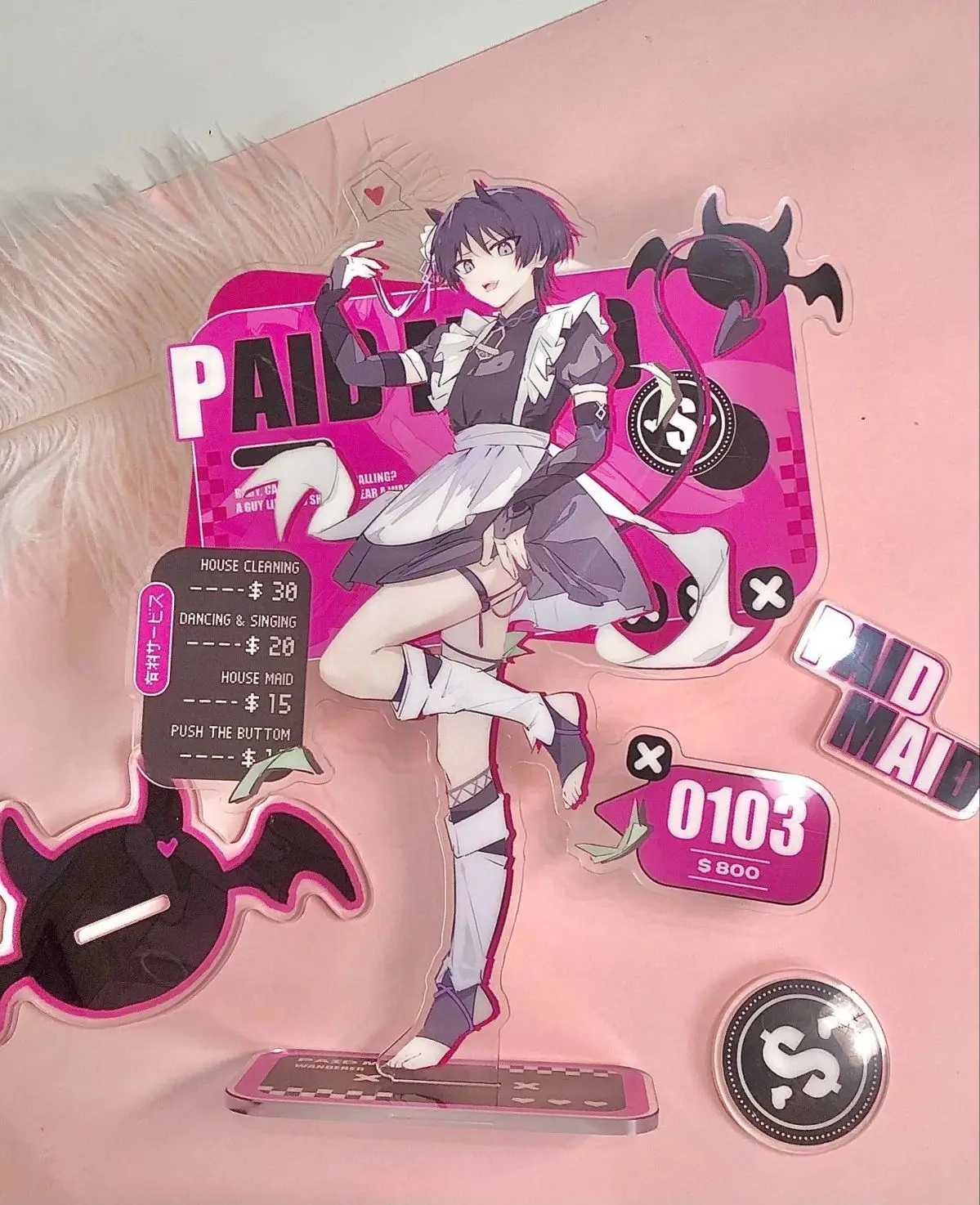 Scaramouche Anime akrylowy stojak figurka akcja figurka peryferyjna modele dla dzieci ozdoby do zabawek akcesoria Yuan Shen prezent dla przyjaciela — zdjęcie 2