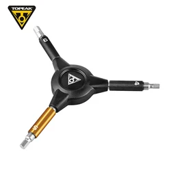Topeak TT2598 3-way Speed Hex Wrench Bicycle Allen Key Spanner MTB Road Bike 4/5/6mm Allen Bits Cycling Maintenance Repair Tool
