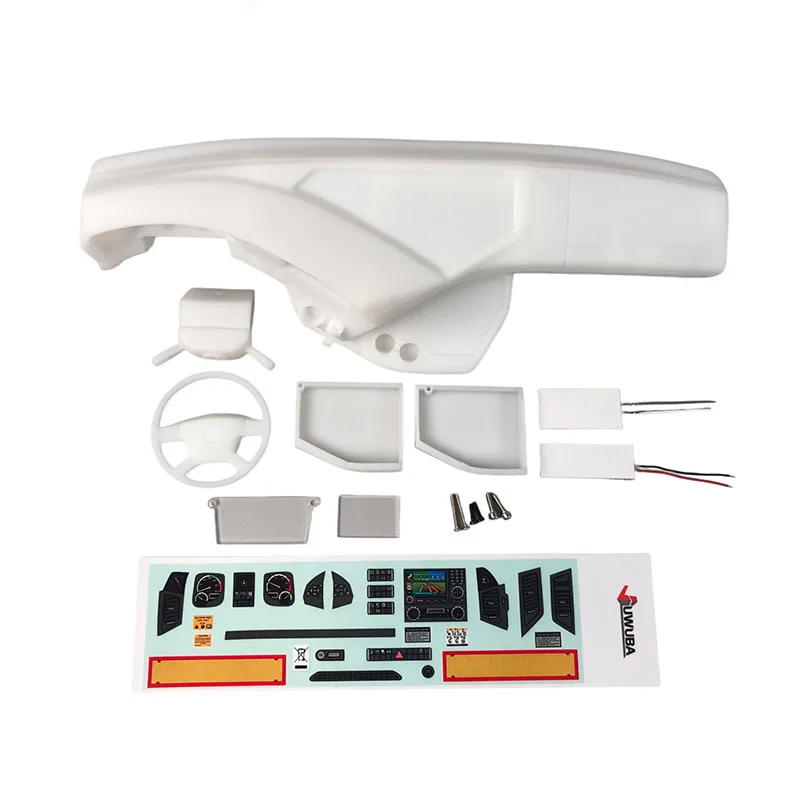 Simulation Plastic Left/Right Peptide Interior Center Console 1:14th Scale RC Truck Tamiya for BENZ 3363 1851 ACTROS Model Car