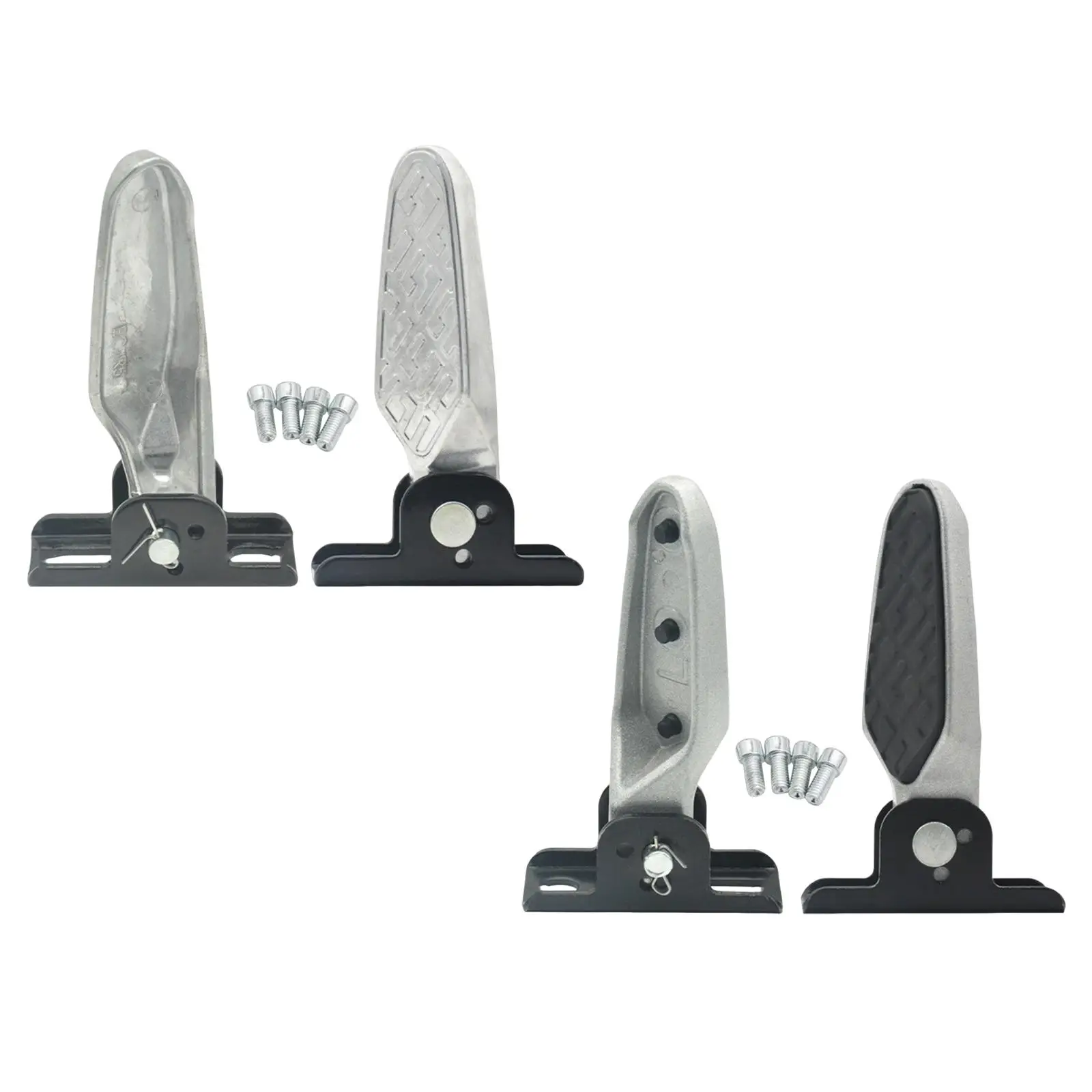 2 × أوتاد قدم خلفية للدراجة، دواسات قابلة للطي لاستبدال سهل الإعداد #1