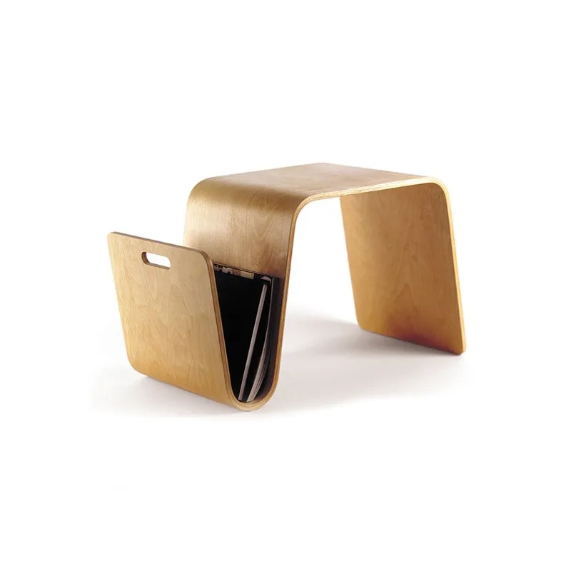 

N-Type Small Coffee Table Sofa Side Table Solid Wood Bedside Balcony Corner Table