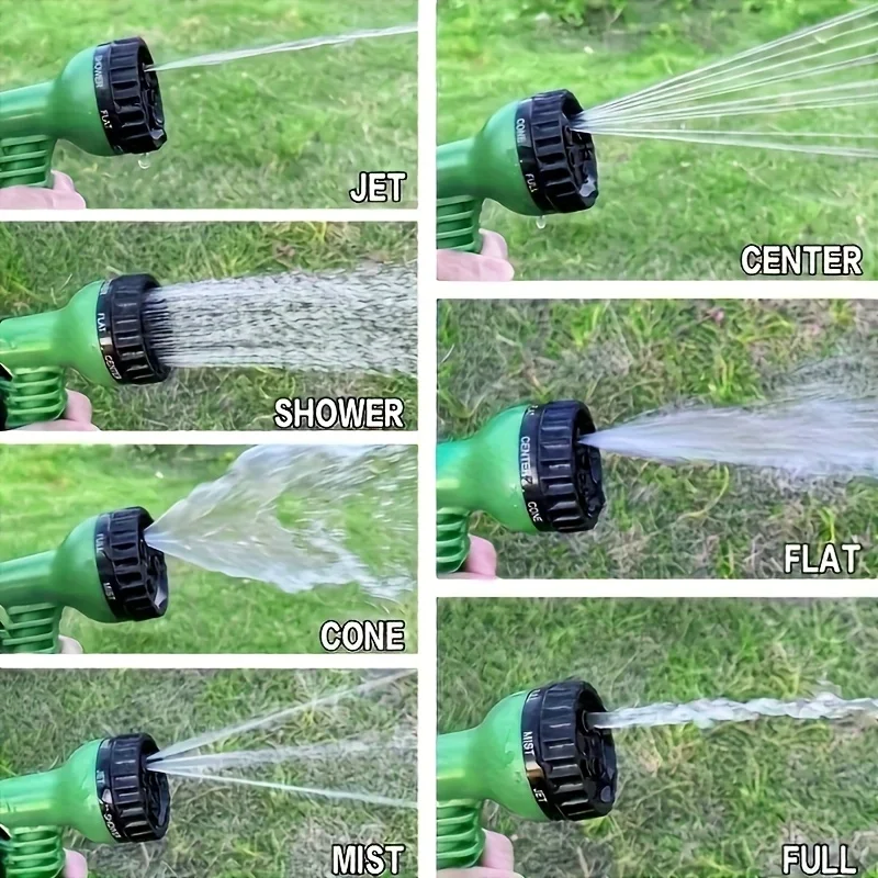 1 high-pressure water gun with adjustable nozzle, a multi-functional gardening tool featuring lightweight design, non-slip handl