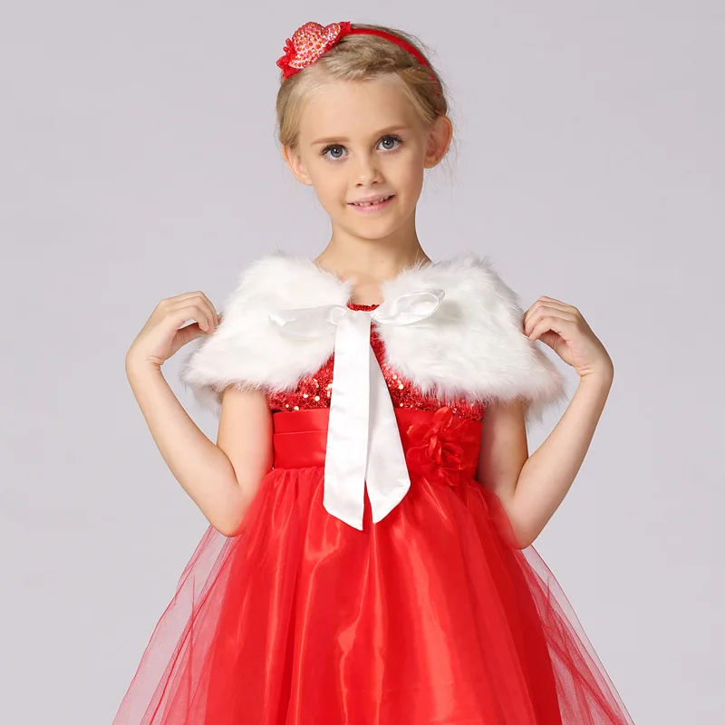 Girls' Cape Shawl 2026 New Children's Clothing Fashion Korean Hairy Shawl Children's Dress Accessories