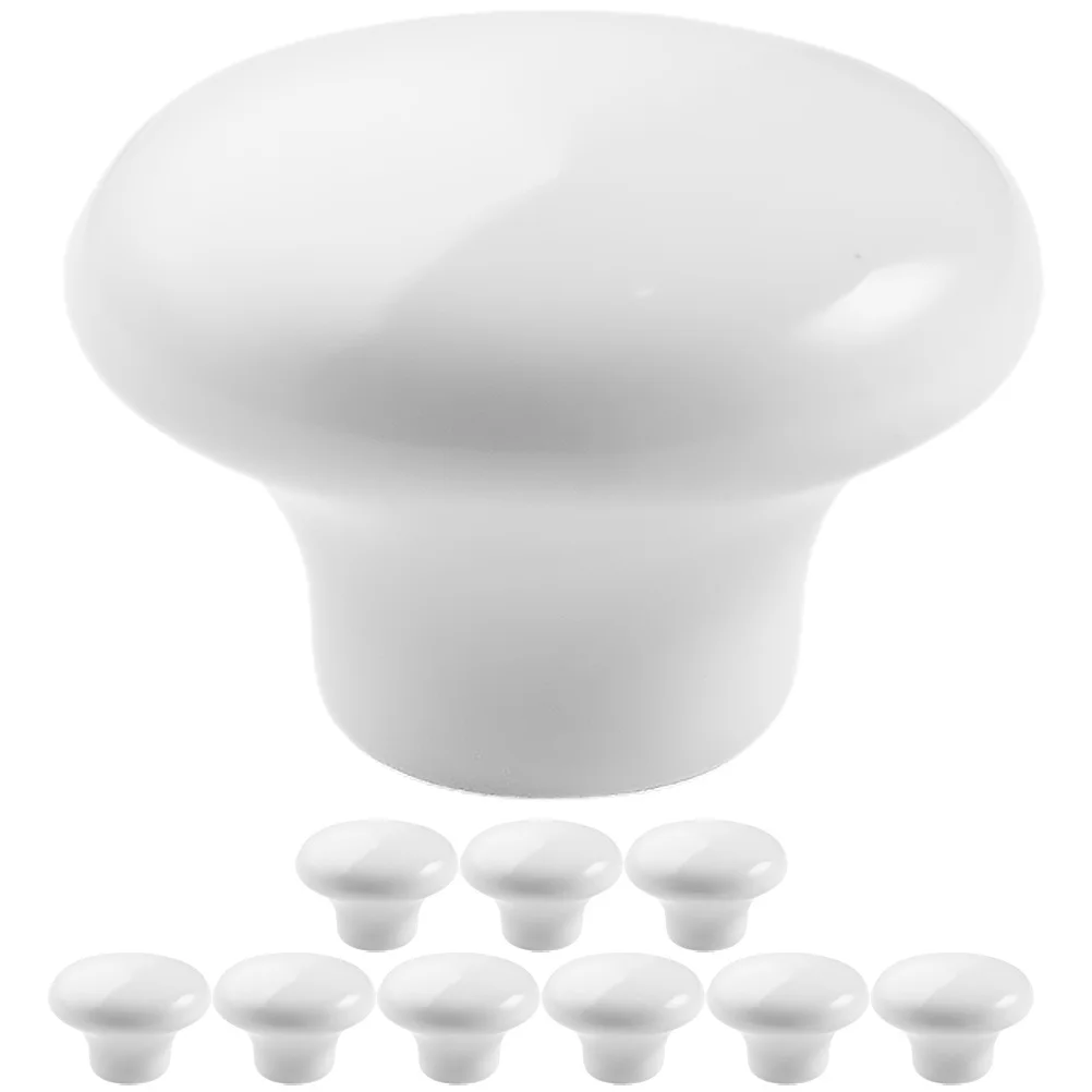 10Pcs Single Hole Ceramic Knobs Stylish Cupboard Door Handles for Furniture Drawers Wardrobes Drawer Knob Cabinet Knob