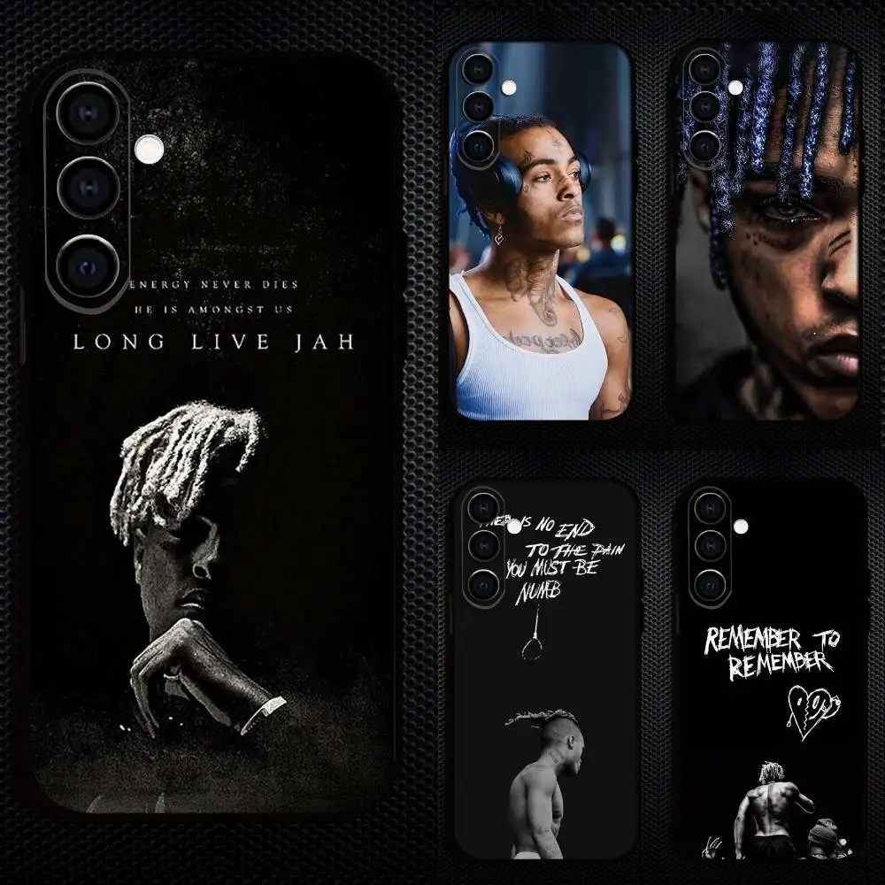 

Rap X-XXX TentacionS Phone Case For Samsung Galaxy A73,A72,A71,A70,A53,A52,A51,Others Soft Black Cover