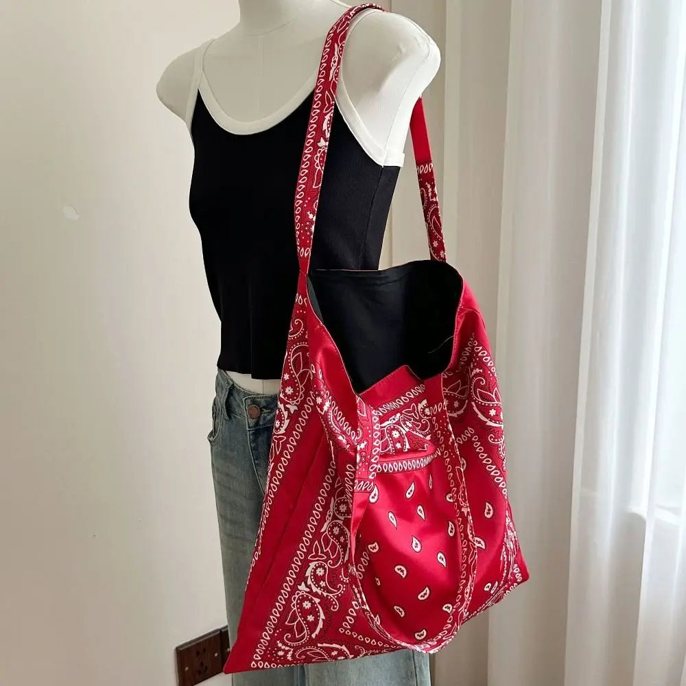 

Элегантная холщовая сумка с принтом цветов кешью, большая вместительная легкая холщовая сумка-тоут, сумка для покупок, женская сумка в стиле ретро, пляжная