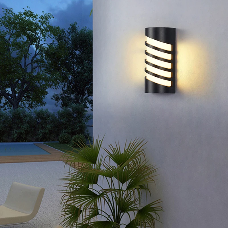 Rectangular Moisture-proof Wall Lamps Villa Courtyard Garden Entrance Walllamp Rural Outdoor Decor LED Lighting Light Fixture