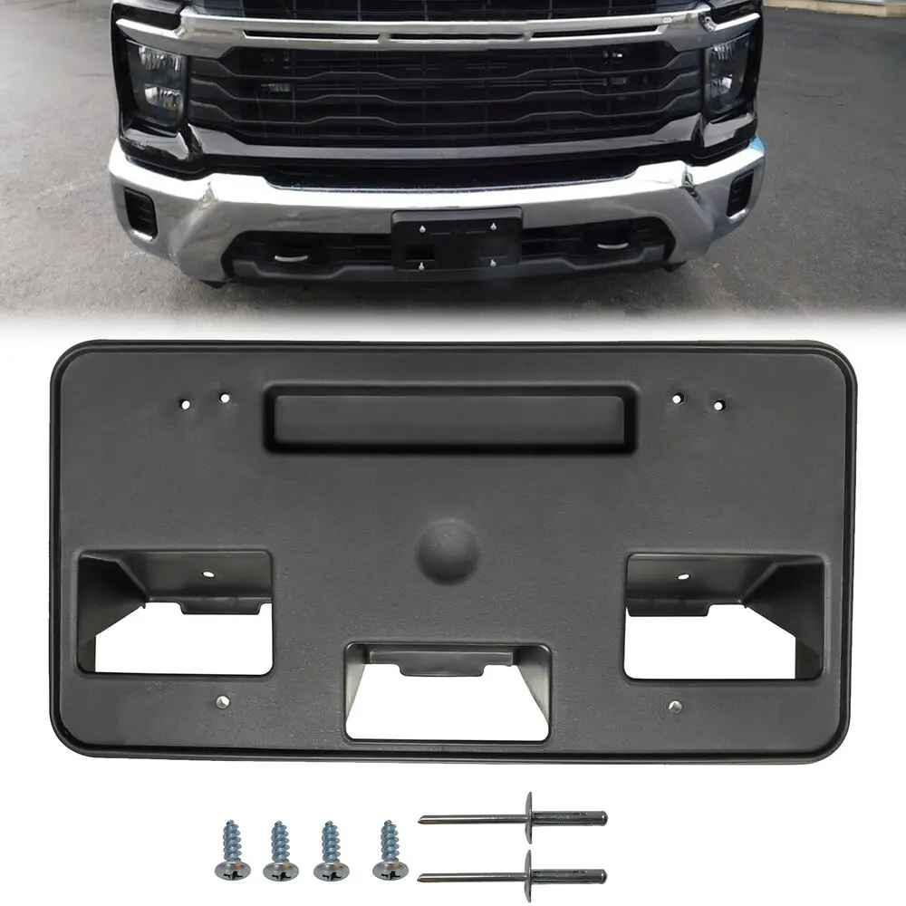 

Передний кронштейн держателя номерного знака для Chevy Silverado 2500 3500 2020-2023