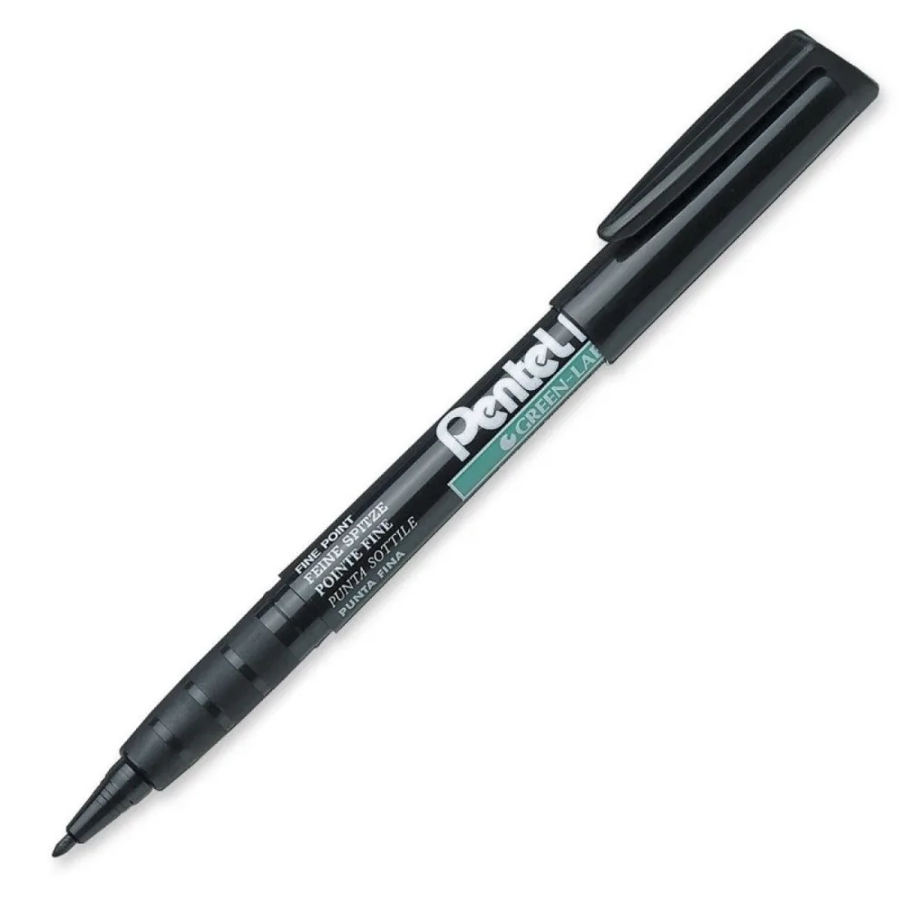 

3 шт. перманентный маркер Pentel NMS50, тонкая ручка, черный, синий, красный, на масляной основе, водонепроницаемый, для записи металлов, стекла, керамики, пластика