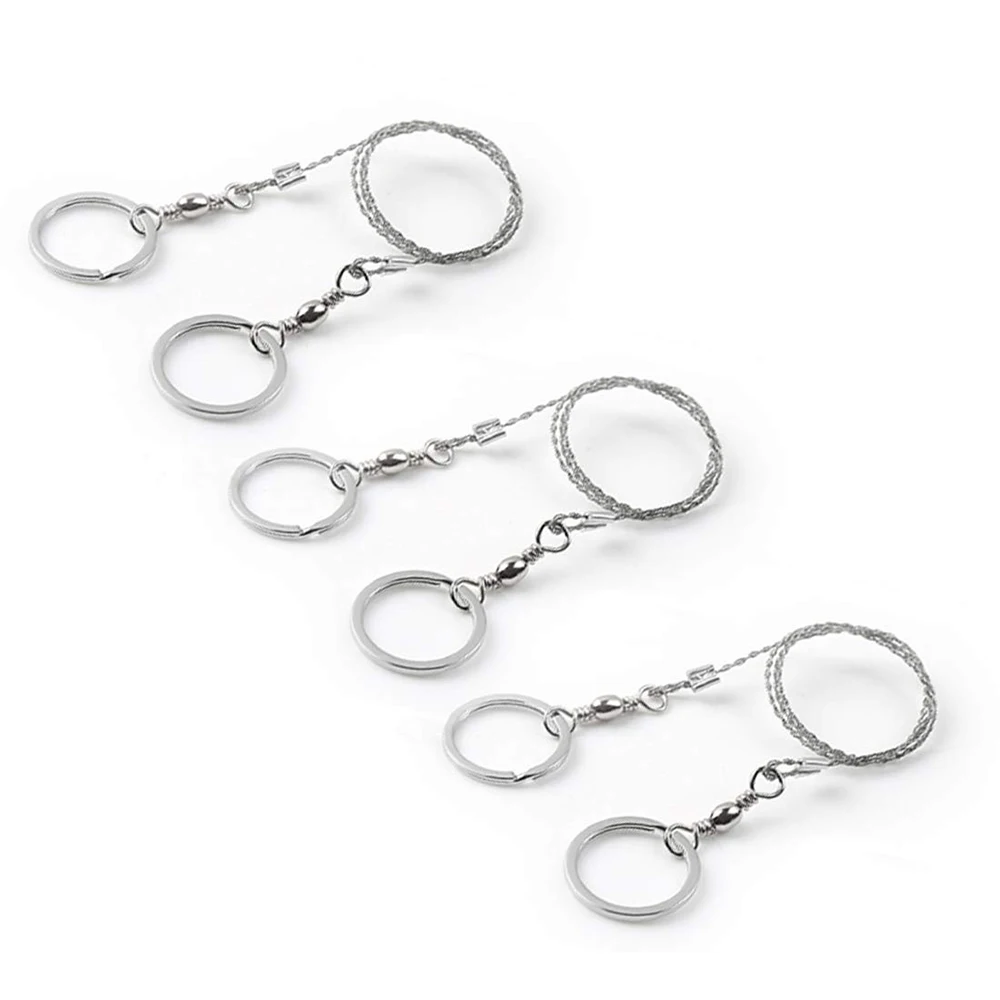 

SMARLAN Portable Stainless Steel Wire Saw Universal Emergency Hand Chain Saw Cutter Hunting Camping Hiking Travel Survival Tool