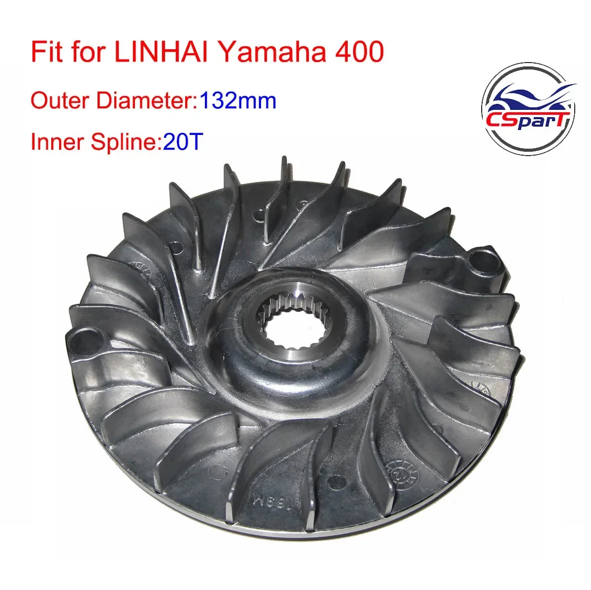 132MM 20T CVT Variator Fan Linhai 400 400CC 180MQ  Roketa Turista Buggy ATV Scooter Parts