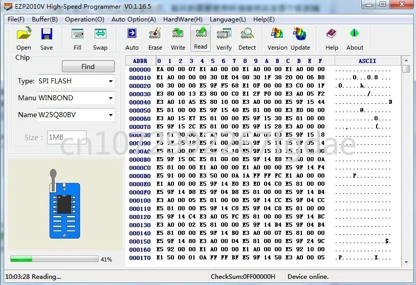 EZP2010V High-speed SPI FLASH Drive-free Programmer 24/25/93bios Burning Offline Copy