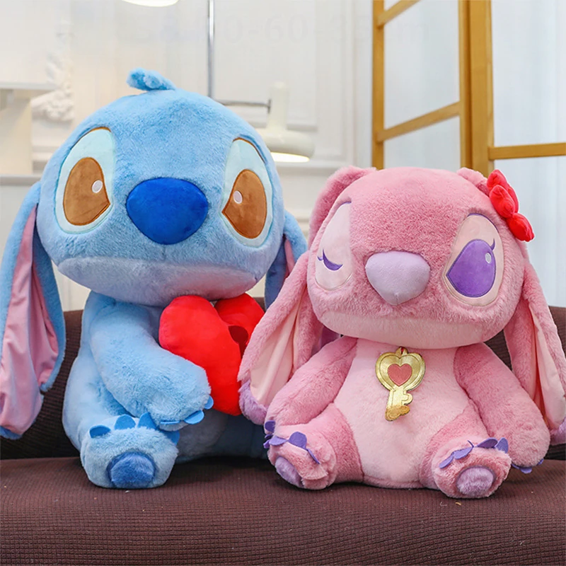 귀여운 스티치 봉제 인형 천사 인형 봉제 동물 베개 귀여운 어린이 생일 크리스마스 선물 어린이용 부드러운 포근한 인형 도매