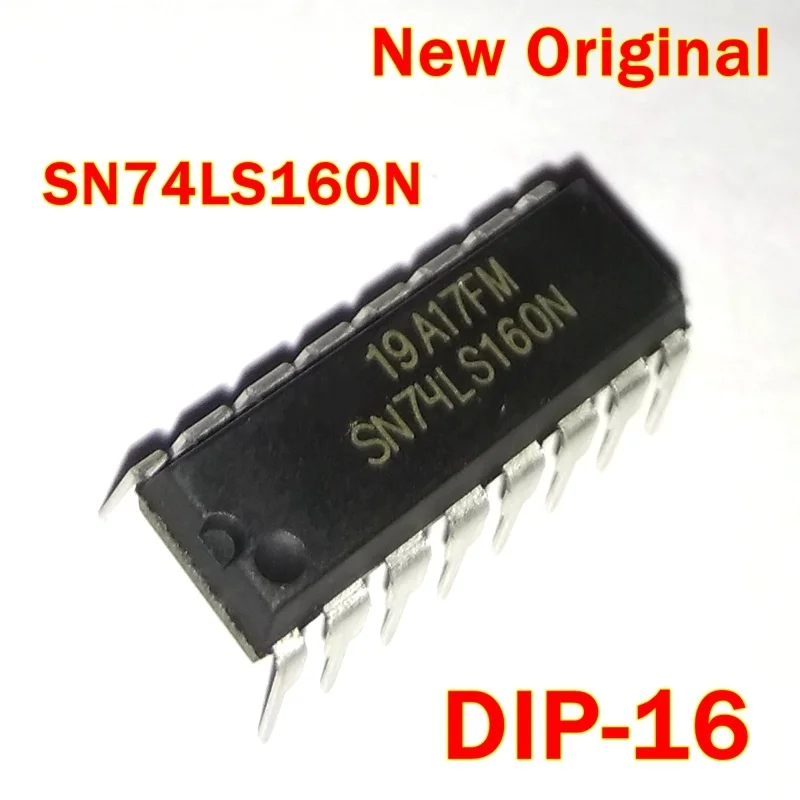 

1Pcs to 100Pcs Sn74Ls160N Dip-16 New Original Bcd Decade Counters/ 4-Bit Binary Counters