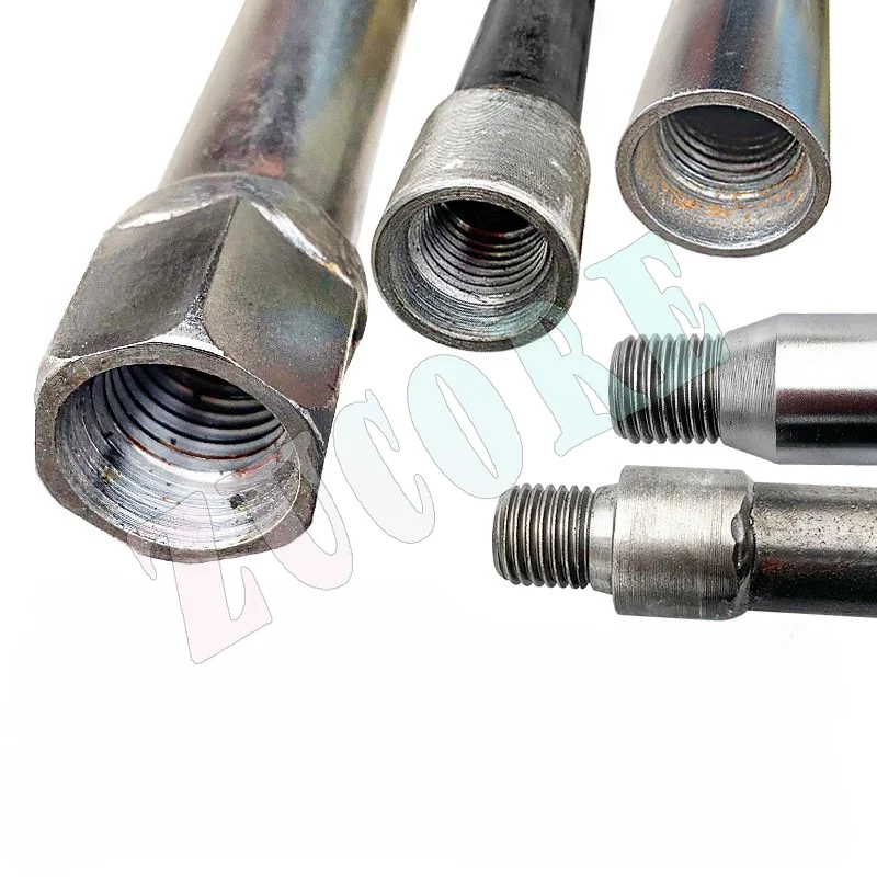 Water drilling rig drill pipe extension rod half a meter 1m thickened rod pipelayer drilling extended seamless rod through pipe