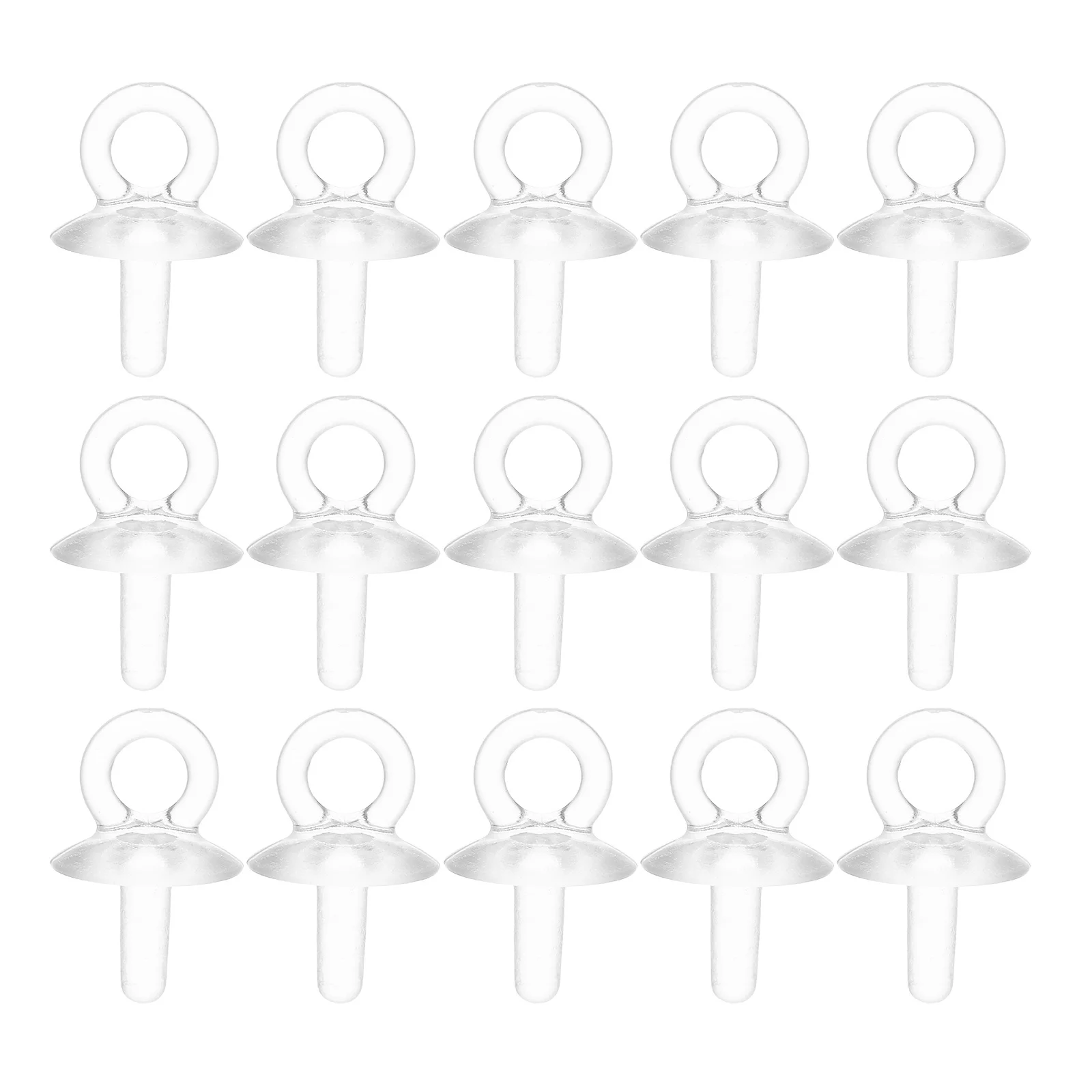 100 قطعة كوب شفاف من الراتنج دبابيس العين لتقوم بها بنفسك مجوهرات قلادة اللؤلؤ تحديد لوازم حبة كأس دبابيس الكفالة استبدال الملحقات #2