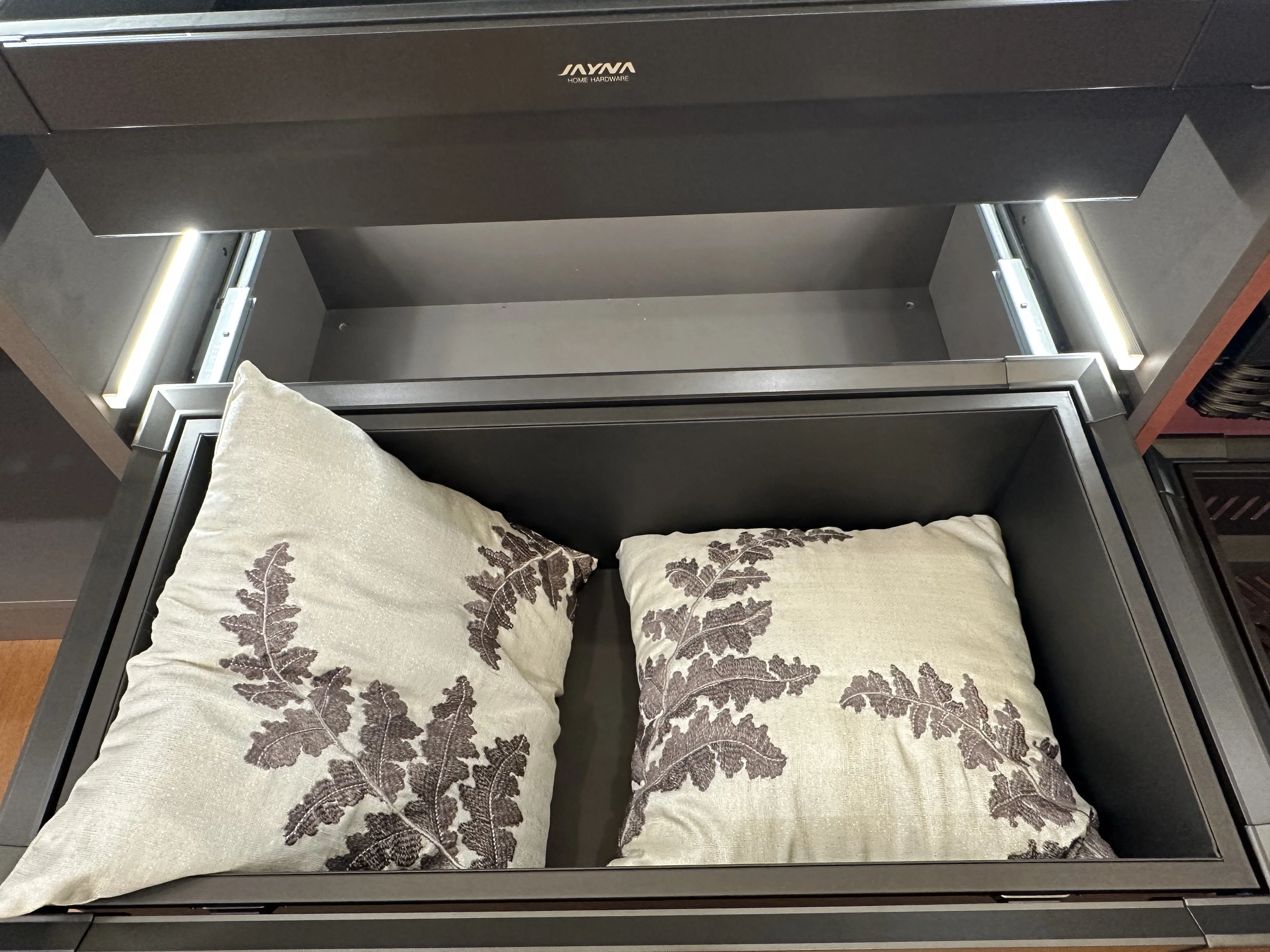 JAYNA GALAXY Modulare Soft-Close-Wandhalterung, abnehmbarer Edelstahl, Holz, Aluminium, Aufbewahrungs-Hardware-Zubehör, Doppeldämpfer