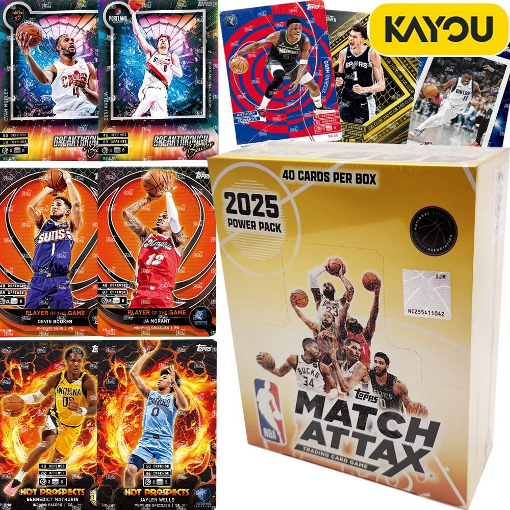 

Kayou Original NBA MATCH ATTAX Cards Rare Limited Edition Professional Basketball Star Energy Pack Battle Cards Children Gifts