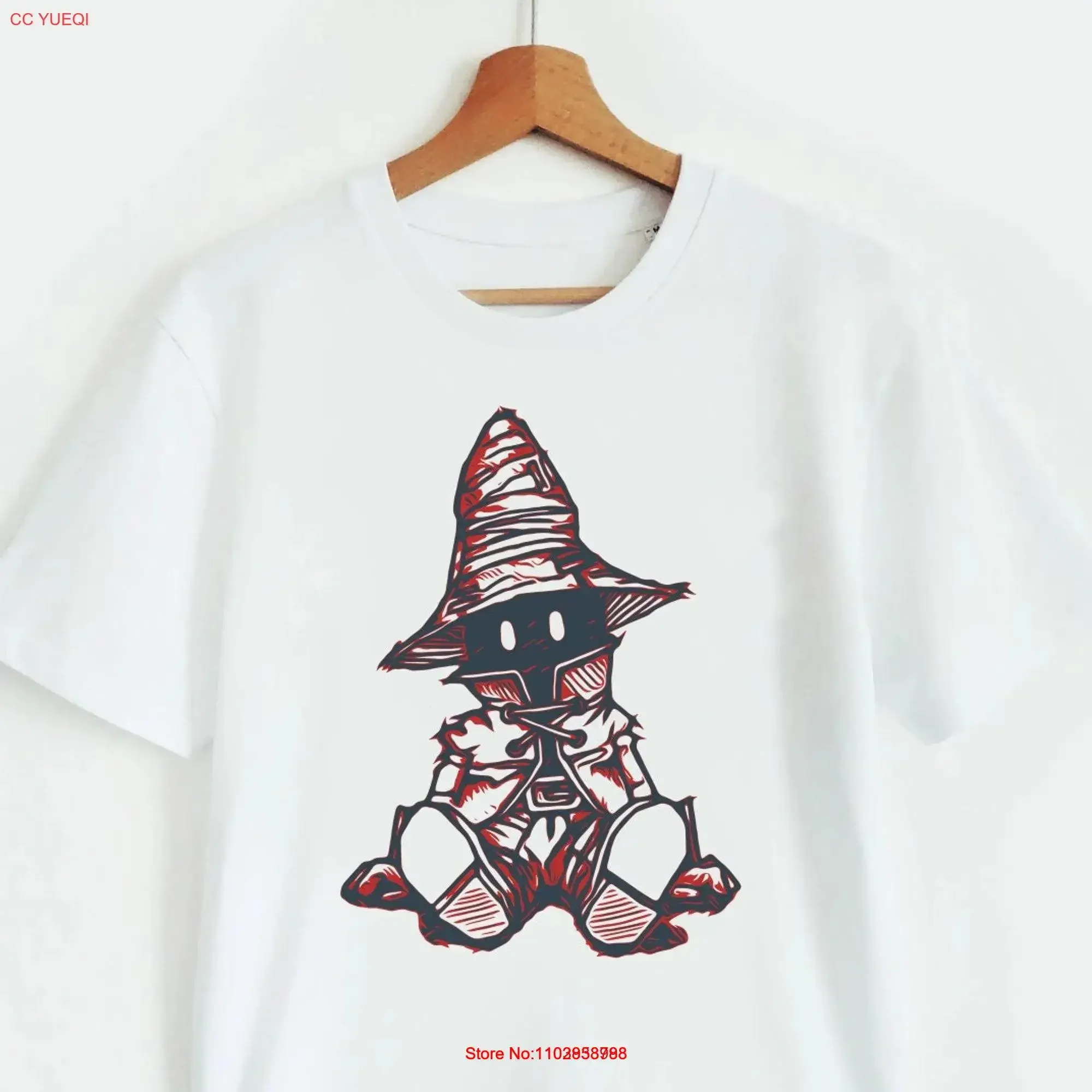 Vivi T shirt Final Fantasy 9 IX FFIX FF9 noir mage fan cadeau manches longues ou courtes