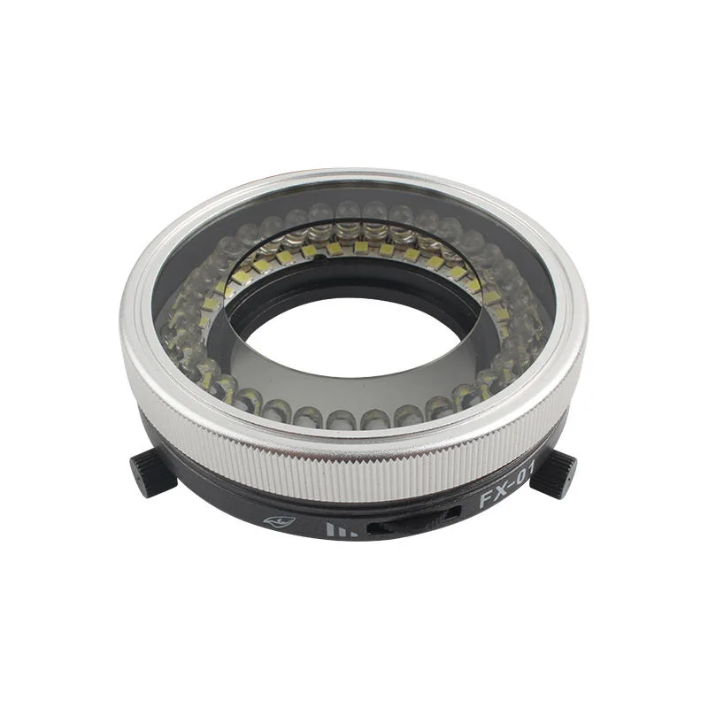Imagem -06 - Mecânico Fx01 Microscópio Ajustável Polarizado Anel de Luz Brilho Fonte Led Não-reflexo para Acessórios de Iluminação de Microscópio