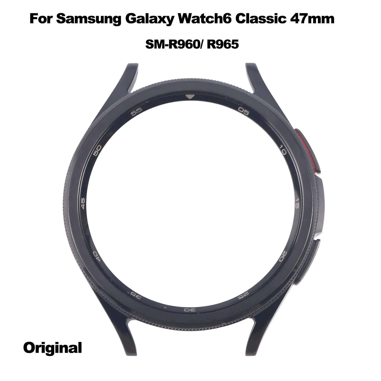 Repair Wtach Frame for Samsung Galaxy Watch6 Classic 47mm SM-R960 / SM-R965 Screen Frame Bezel Plate Replacement
