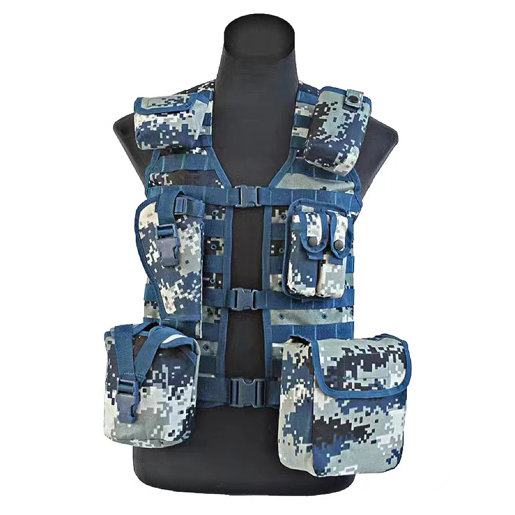 Soldier-Type Military Safety Bulletproof Vest, Adjustable Training, 7-Piece, 11-Piece Cadre