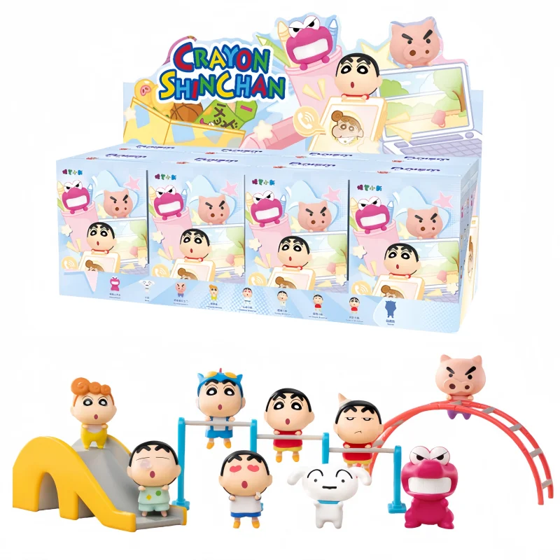 

Anime Crayon Shin-Chan Small Particl Blind Box Action Figures Car Desktop Series Models Decorative Ornaments Toys Birthday Gifts