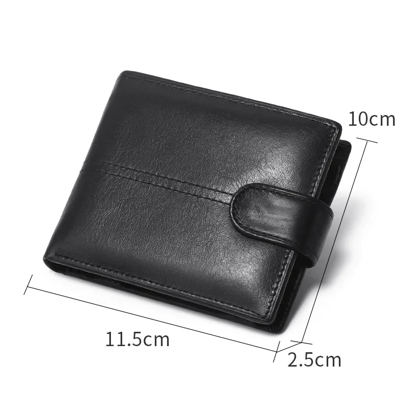 Rfid Blocking Genuine Leather Wallet Men with Coin Pocket Dollar Wallet Real Leather Purse for Men