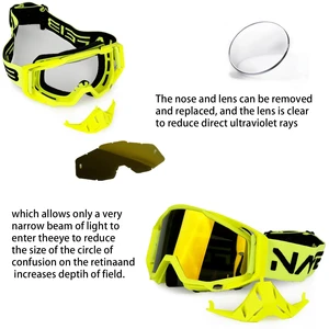 Sunglasses for Motocross Nafeib, Wind Glasses and Resistant Sports for MTB, ATV and Off-Road 5 Main Sales Motocross Glasses - №4