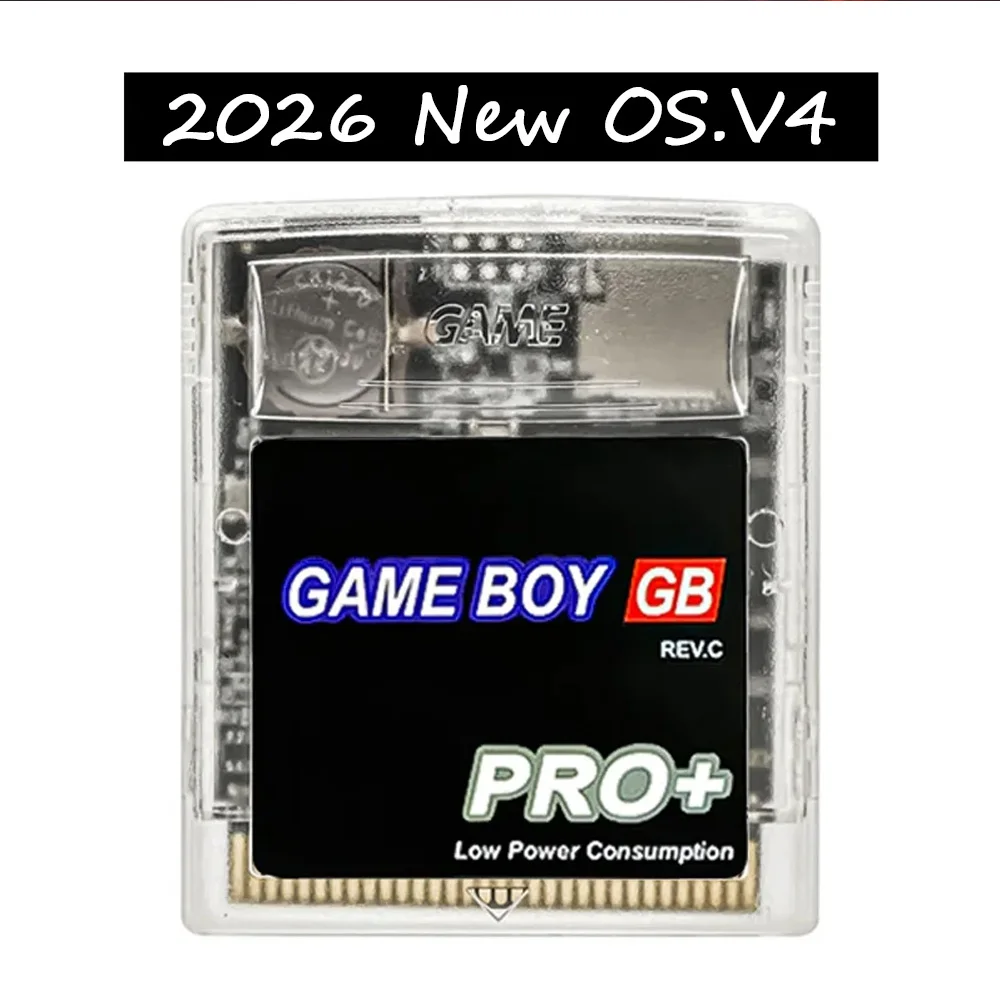 Image of 2026 Neuer OS V4 GB PRO+ REV.H Flash Cart Energiesparende Spielkarte für Game Boy GB GBC mit Unterstützung für TF-Karte und Spiel-Speicherfunktion