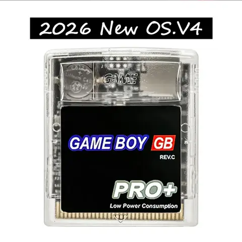 2026 New OS V4 GB PRO+ REV.H Flash Cart Low Power Game Card For Game Boy GB GBC Support TF Card Game Save Function