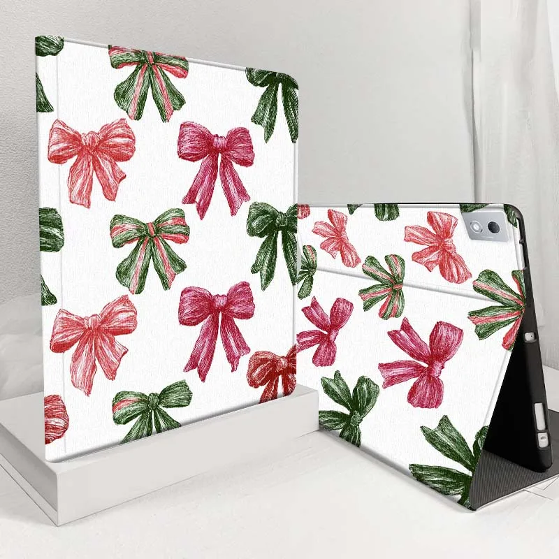 

Чехол с рисунком розового банта и сердечка для планшетов Lenovo Pad Legion Xiaoxin Tab Y700 K10 M10 P11 3rd Pro GT Plus Gen 5G