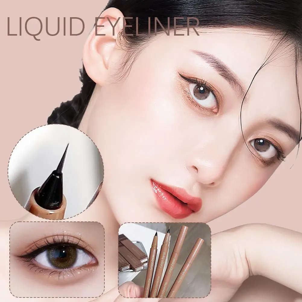 La penna liquida per Eyeliner è liscia Eyeliner impermeabile ad asciugatura rapida e sbavatura della penna facile molto sottile F0g5