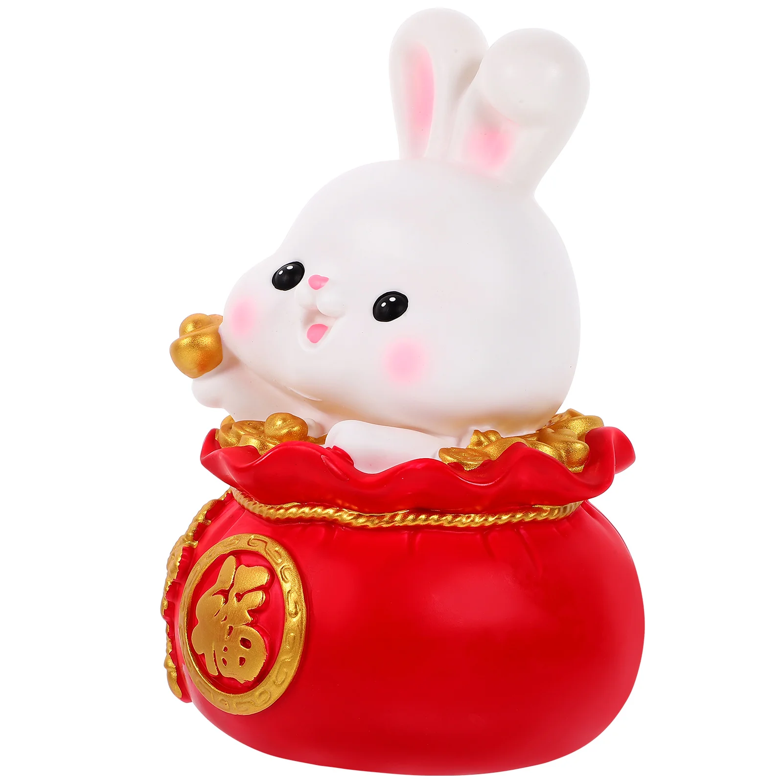 クリエイティブバニーコインバンクウサギ貯金箱大容量ビニールマネージャーキッズ貯金箱漫画デスクトップ装飾