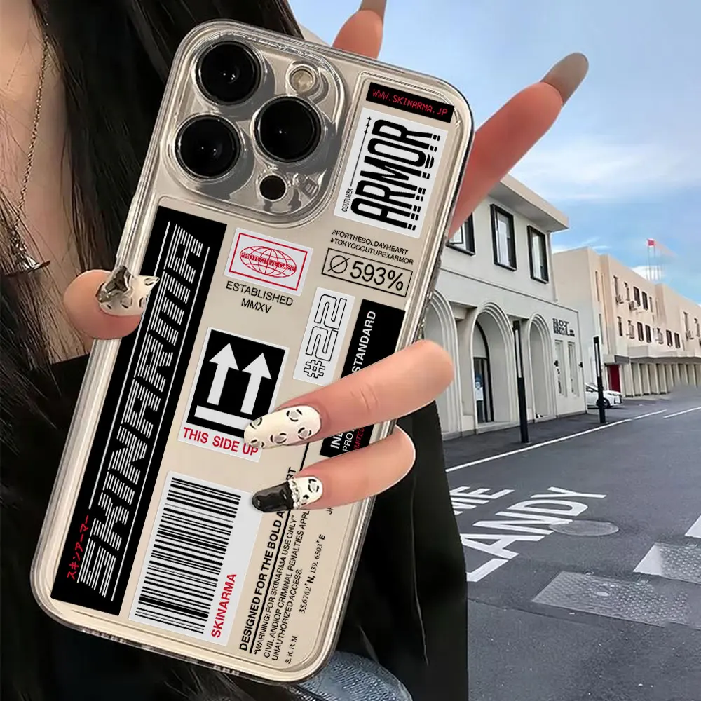 Hot Labels barcode Skinarma Japan Phone Case For OPPO Reno 12F 12 7 11 11F 10 2F 4 8 8T 8Z 7Z 7 6Z 6 5 Pro Plus 4G 5G TPU Cover