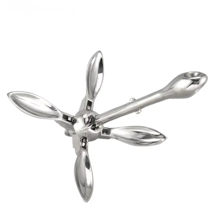 Stainless Steel 316 Umbrella Anchor Folding Anchor Ship Small Retractable Hardware Accessories for Yachts