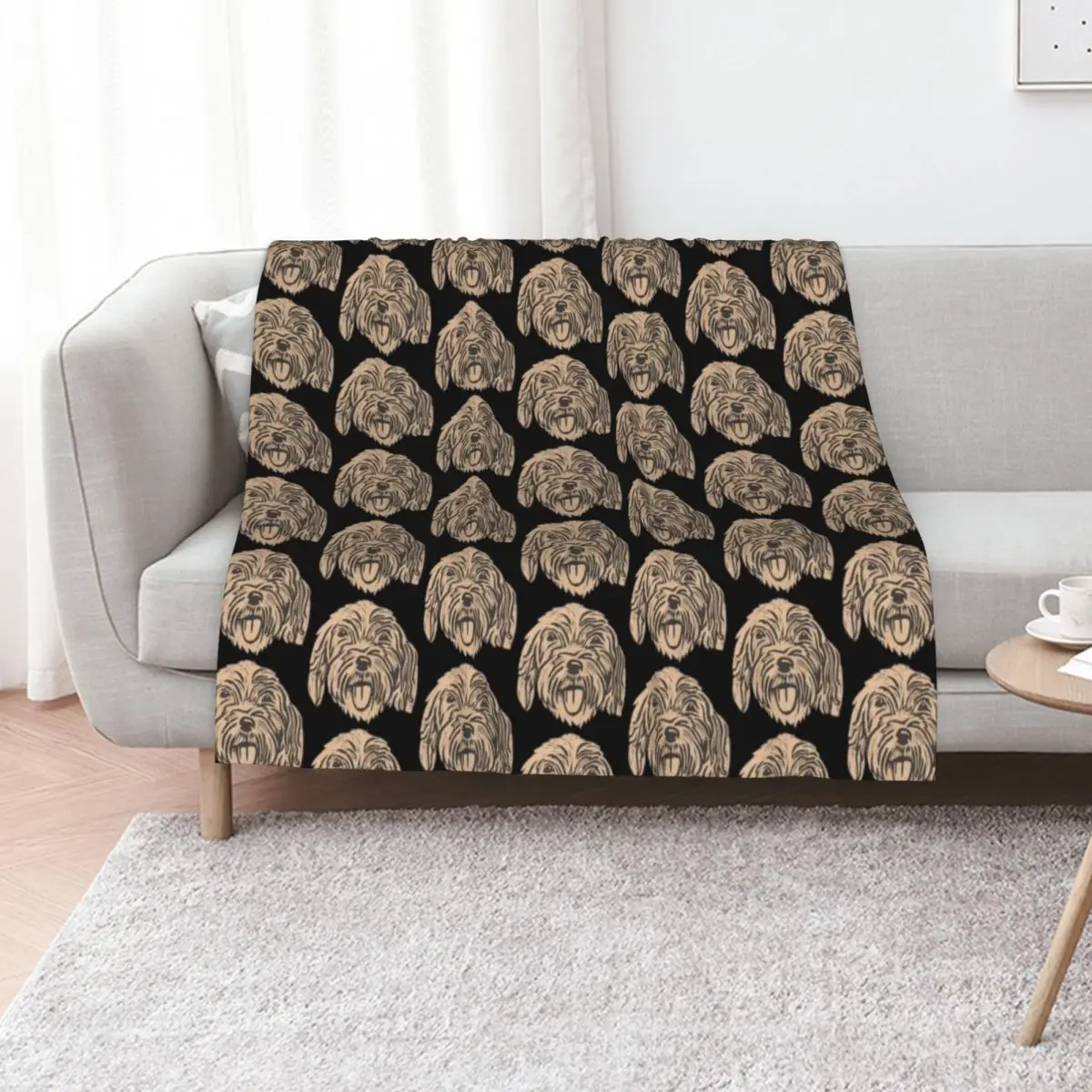 Crazy Cockapoo Throw Blanket Designers For Baby Multi-Purpose Loose bed plaid Hairy Blankets