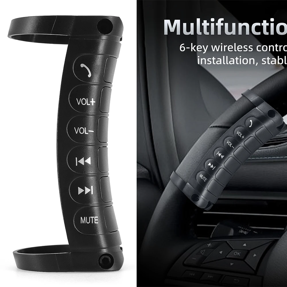 Universal Multi-wheel Wireless Car Multi Steering Wheel Control Remote Controls Car Multi-function Switch Buttons for Android