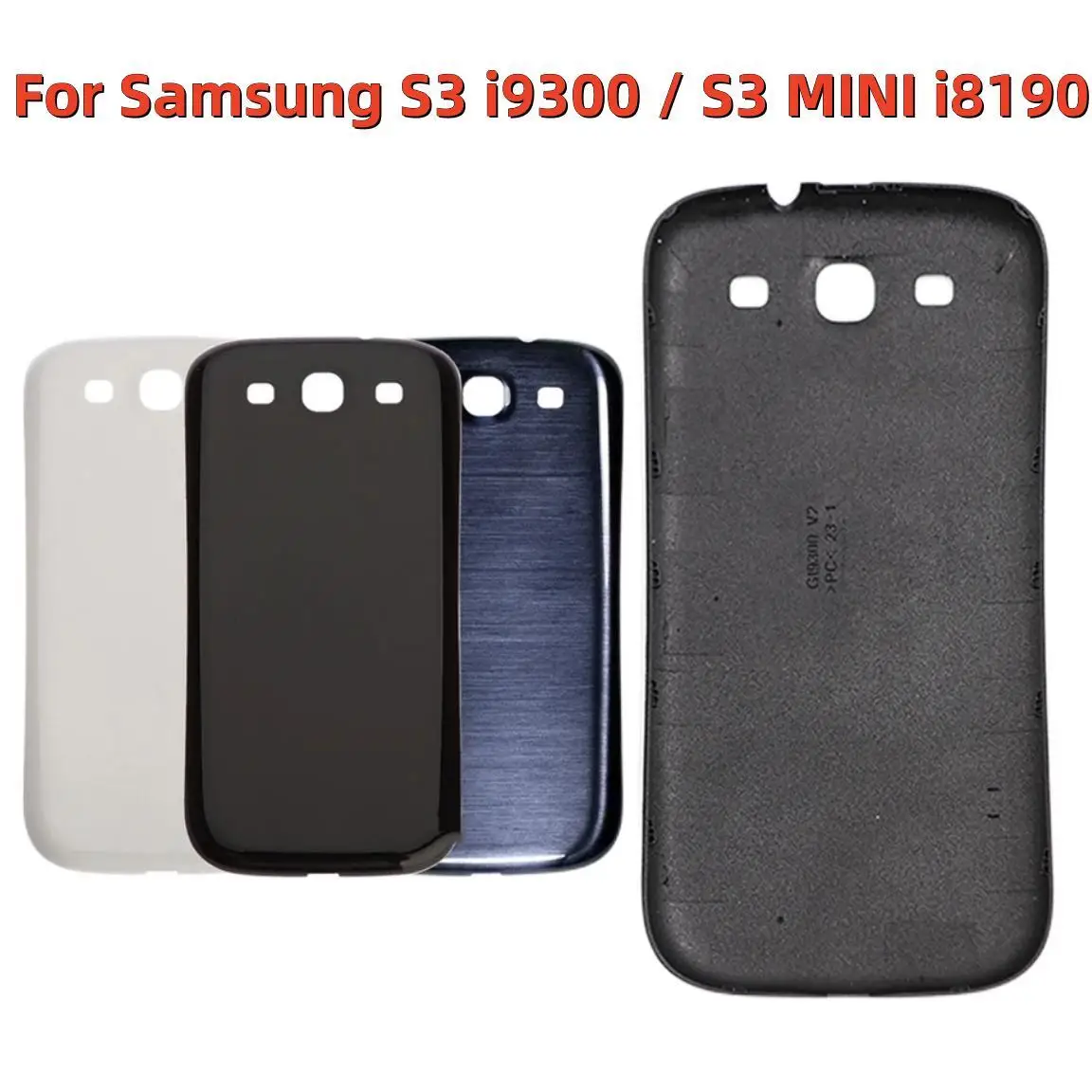 For Samsung Galaxy S3 i9300 GT-i9300 i9305 S3 MINI i8190 GT-I8190N Back Housing Cover Case Battery Cover Replacement