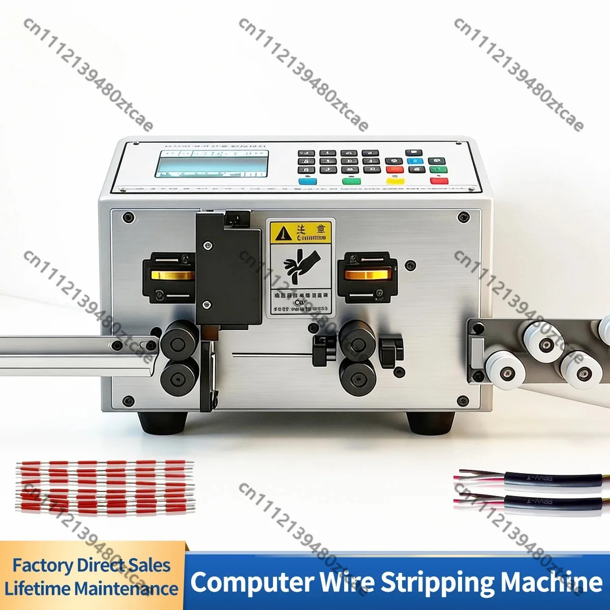 0.1-4mm² Automatic Cable Stripping Machine Electric Single Double Core Wire Peeling Cutting Stripper Tool