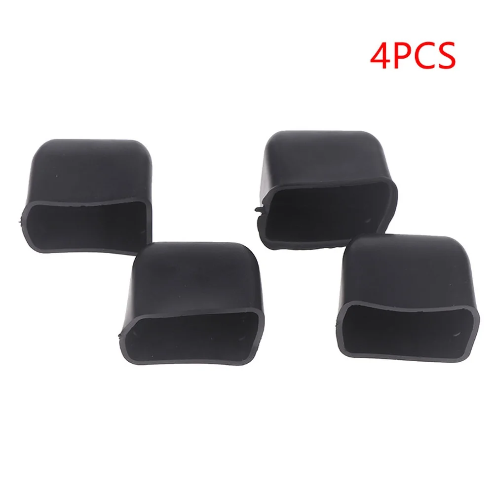 4 Packs Silicone Roof/ Rack End Caps/ For Car Cargo Crossbars Weather Resistant Luggage Rack Accessories Black 3.5x3x2.2cm