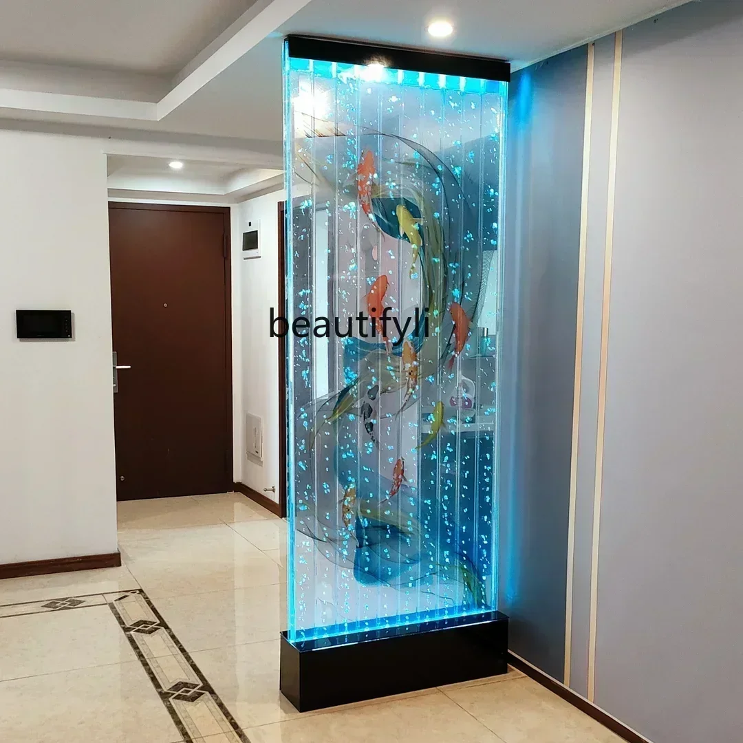 35Water Curtain Wall Flowing Water Subareas Screens Home Decoration Background Acrylic Bubble Wall