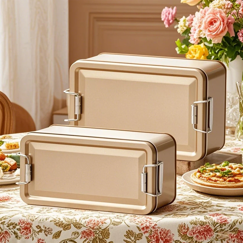 Rectangular Iron Box With Lid Large Capacity Wedding Souvenirs Candy Container Pineapple Snowflake Cake Packaging Storage Box