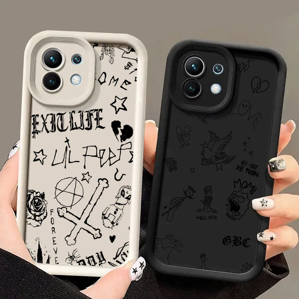 Phone Case For Xiaomi 14T 14 13T Pro 12 13 11 Lite POCO F5 X3 X5 X6 M5s M6 Pro Shockproof Cover Rapper Lil Peep Singer Hell Boy