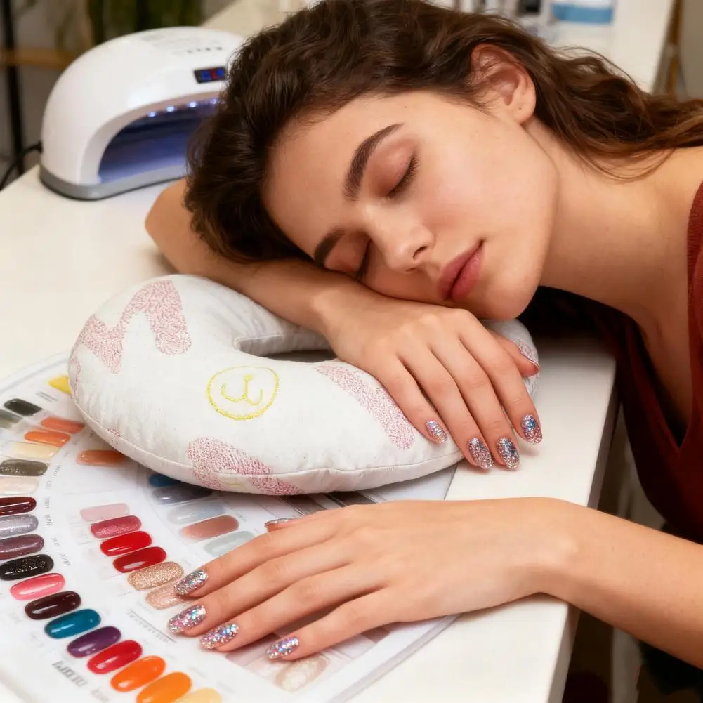 Ear Piercing Pillow for Side Sleepers Soft Donut Pillow with Hole for Ear Pain Relief Pressure Sores Side Sleeping Pillow