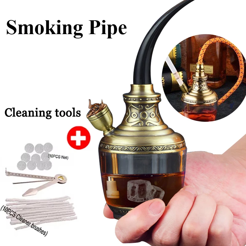 Portable Multifunction water Smoking Pipe Microfilter Circulation Tobacco Pipe Personal Washable Cigarette filter Gift for Men