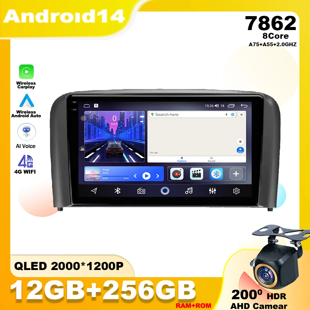 

Android 14 For Volvo S80 1998 - 2006 Car Radio Multimedia Player Stereo Navigation GPS HDR Screen Wireless Carplay 4G Head Unit