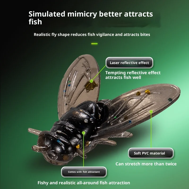 مجموعة طُعم الذبابة الاصطناعية لصيد سمك السلمون المرقط البلطي مع خطافات #3